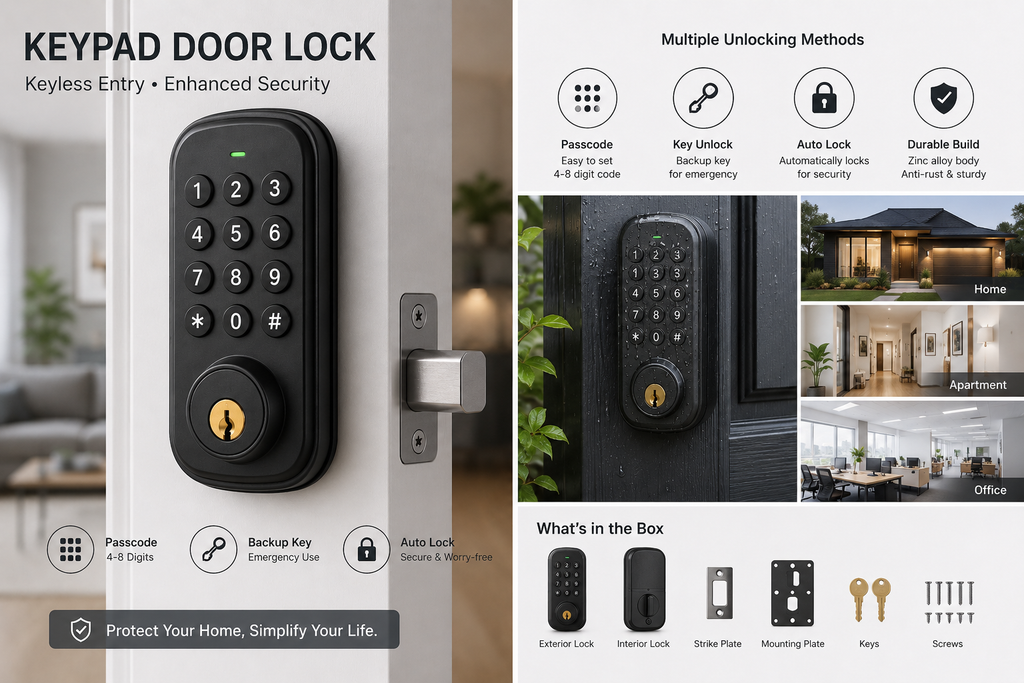 Smart Keyless Waterproof Lock